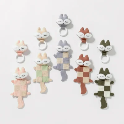 Kit sonaglio e anello dentizione beige nei cinque colori disponibili