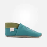 scarpine-primi-passi-turchese-pinguino-lato-dx
