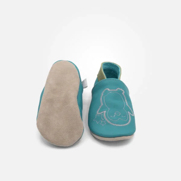 scarpine-primi-passi-turchese-pinguino-suola