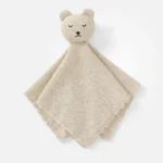 Doudou in maglia di cotone beige per neonato